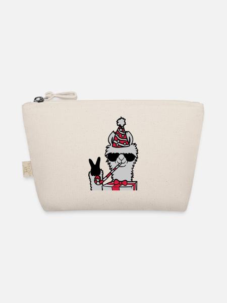 Anniversaire Pas de drame Lama - Trousse biologique - nature - Devant