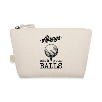 Always Wash Your Balls Golf Player Golfing Golfer - Bio-Täschchen - Natur - Vorne