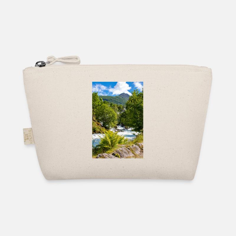 Geiranger panorama Storseterfossen Norway Organic Pouch