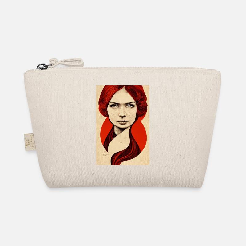 Wikingerfrau Rote Haare Bio-Täschchen