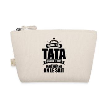 on est la meilleure tata quand on le sait - Trousse biologique - nature - Devant
