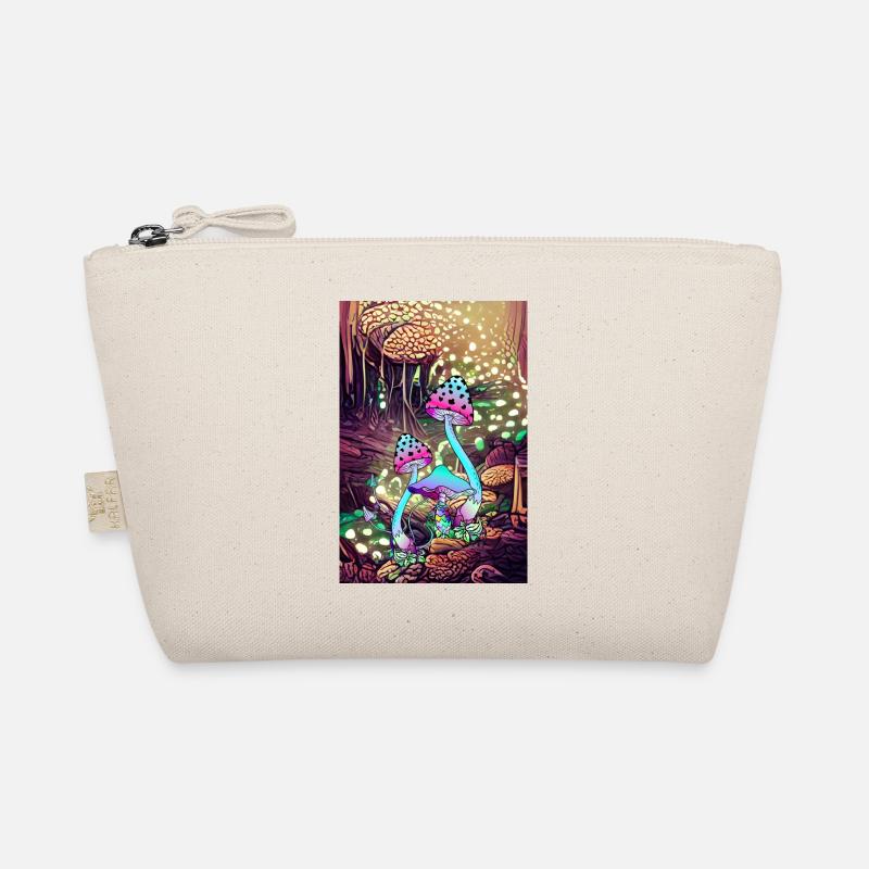 Magic Mushroom Landscape artwork Organic Pouch