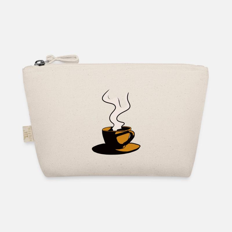 Kaffeetasse orange - Bio-Täschchen - Natur