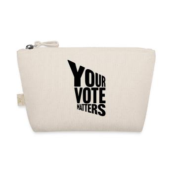 your vote matters quote - Organic Pouch - nature - Front