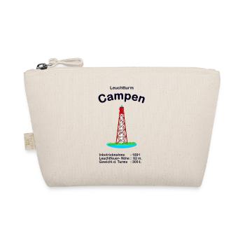 Leuchtturm Campen an der Nordsee Zeichnung - Bio-Täschchen - Natur - Vorne
