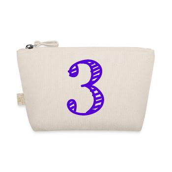 3 ANS. 3e ANNIVERSAIRE. ANNIVERSAIRE 3 ANS. TROIS - Trousse biologique - nature - Devant