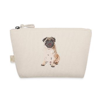Pug Dog Pet Animal Cartoon Comic Style - Organic Pouch - nature - Front