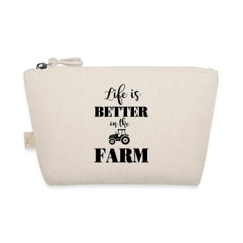 Life is better on the farm - Organic Pouch - nature - Front