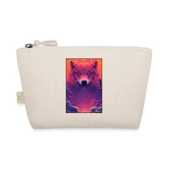 Wolf Animal Motif Nature Wild Clouds Mystical - Organic Pouch - nature - Front