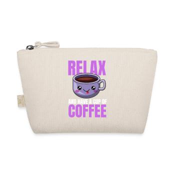 Entspannung Kaffee Design - Bio-Täschchen - Natur - Vorne