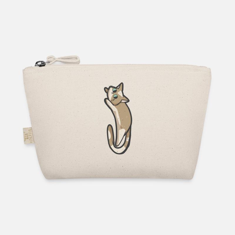 Chat beige mignon Trousse biologique