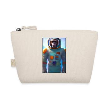Affe Tier Astronaut Weltraum Raumfahrt Universum 7 - Bio-Täschchen - Natur - Vorne