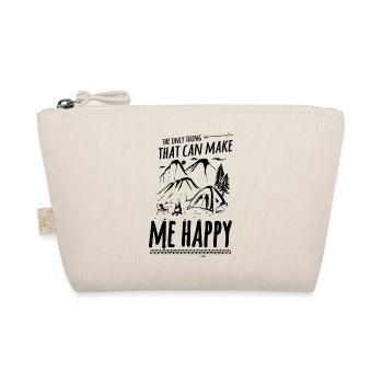Le camping me rend heureux de dire - Trousse biologique - nature - Devant