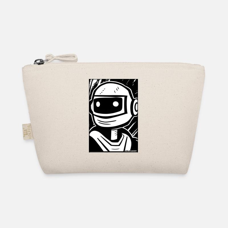 Roboter Comic Zukunft Cyborg Maschine Technik Bio-Täschchen