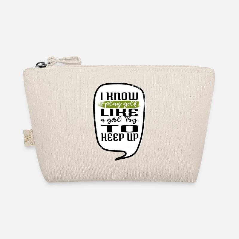 present idea golfbag golf funny sayings golfgirls Bio-Täschchen