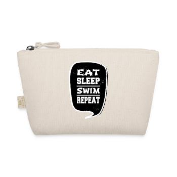 joke swim funny swimming birthday present idea - Organic Pouch - nature - Front