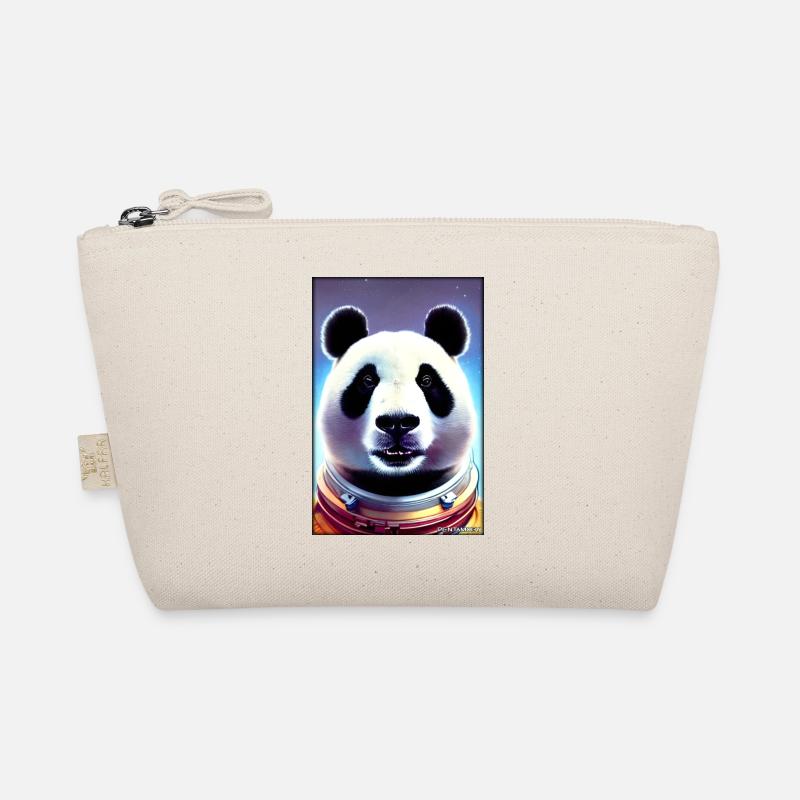 Pandabär Panda Astronaut Zukunft Sci-Fi Technik Bio-Täschchen