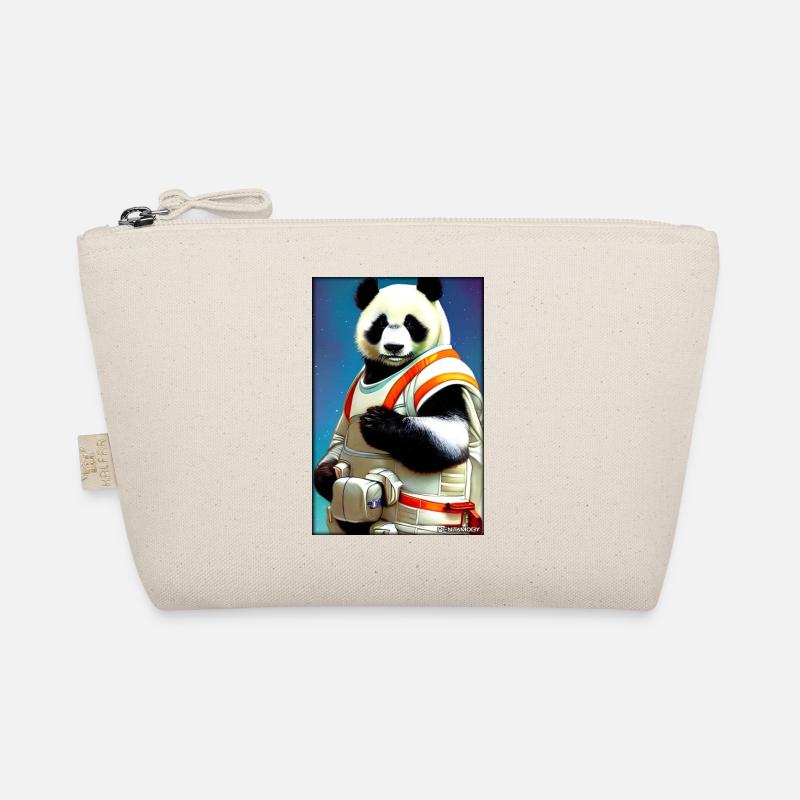 Pandabär Panda Astronaut Zukunft Sci-Fi Technik Bio-Täschchen