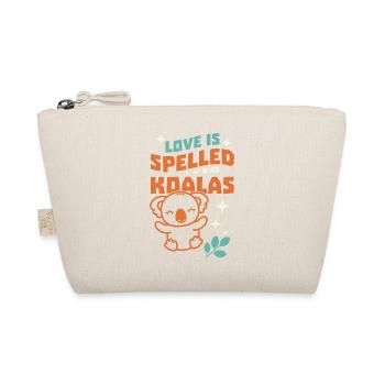 Love Is Spelled As Koalas - Organic Pouch - nature - Front