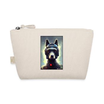 Dog Dog Lovers Cyber Neon Punk Future Sci-Fi - Organic Pouch - nature - Front