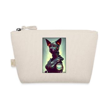 Dog Dog Lovers Cyber Neon Punk Future Sci-Fi - Organic Pouch - nature - Front