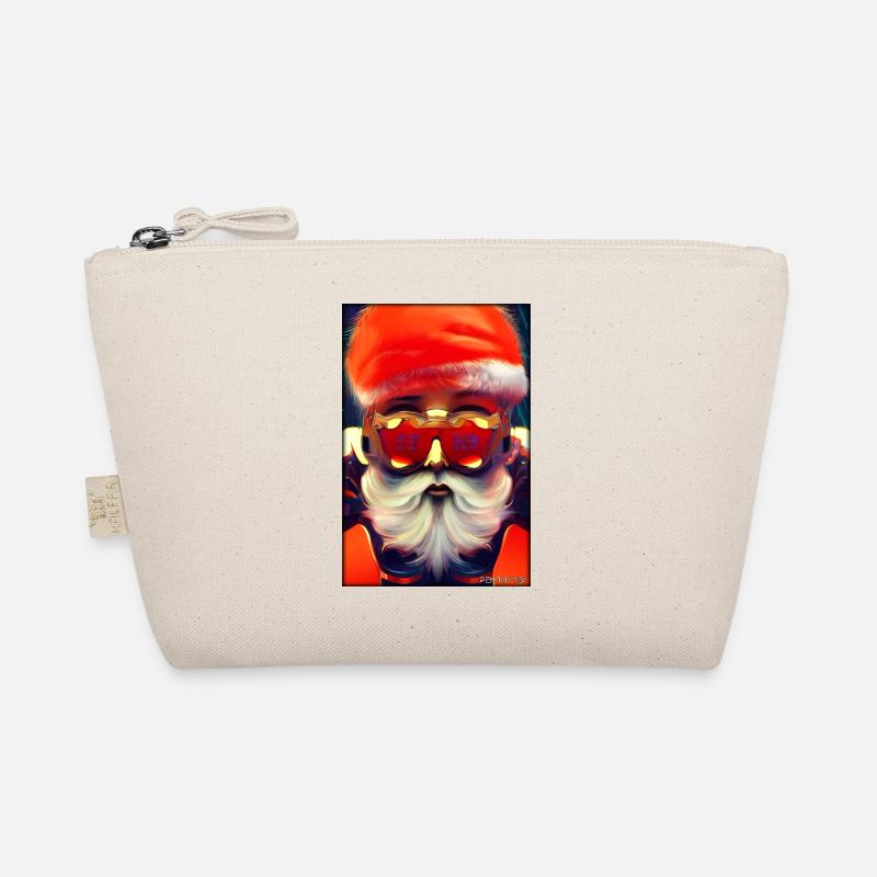 Santa Claus Christmas Future Cyber Neon Punk Organic Pouch
