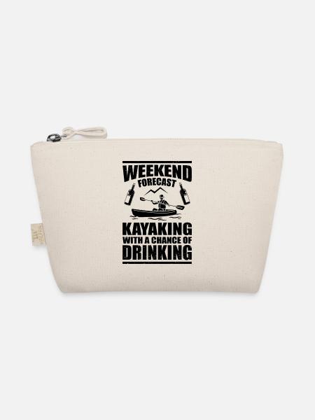 Weekend Foreacst 100% Chance Of Kayaking Rower Row - Bio-Täschchen - Natur - Vorne