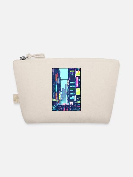 Tokyo City City Cyber Punk Future Sci-Fi Asia - Organic Pouch - nature