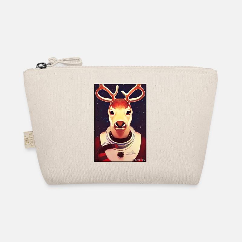 Reindeer Astronaut Future Sci-Fi Technology Organic Pouch