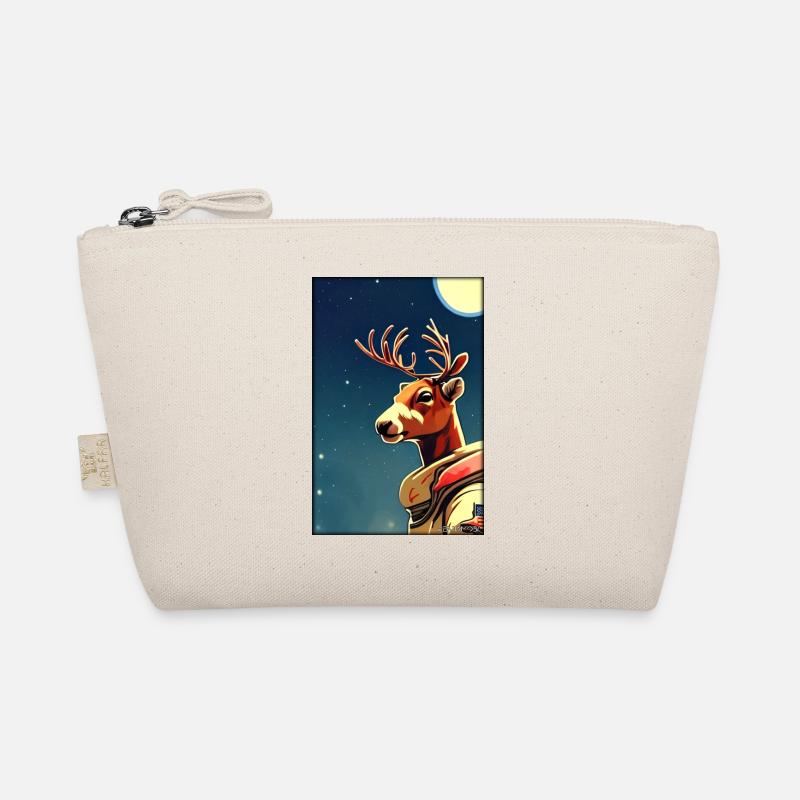 Reindeer Astronaut Future Sci-Fi Technology Organic Pouch
