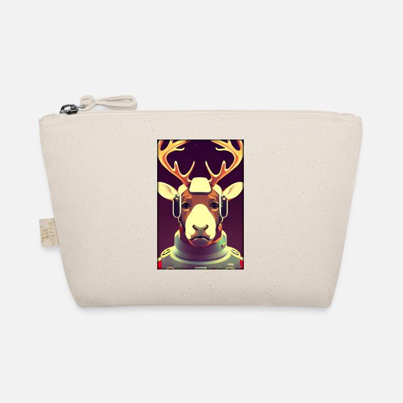 Reindeer Astronaut Future Sci-Fi Technology Organic Pouch