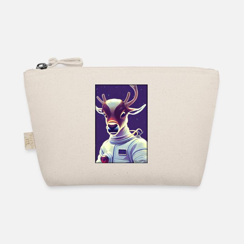 Reindeer Astronaut Future Sci-Fi Technology Organic Pouch