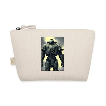 Kampfbot Robot Super Soldier Machine Warrior - Organic Pouch - nature - Front