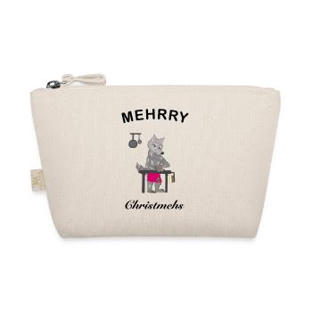 Mehrry Christmehs, Merry Christmas in NL - Organic Pouch - nature - Front