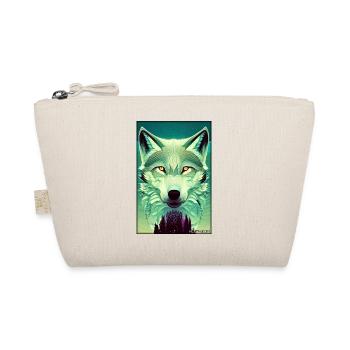 Wolf Animal Motif Nature Wild Mystical Wildlife - Organic Pouch - nature - Front