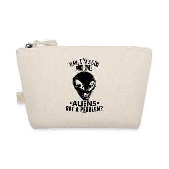 Une fille aime les extraterrestres - Trousse biologique - nature - Devant