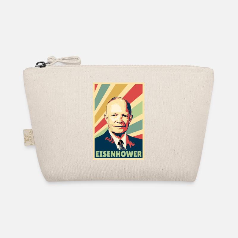Dwight D. Eisenhower Vintage Colors Organic Pouch