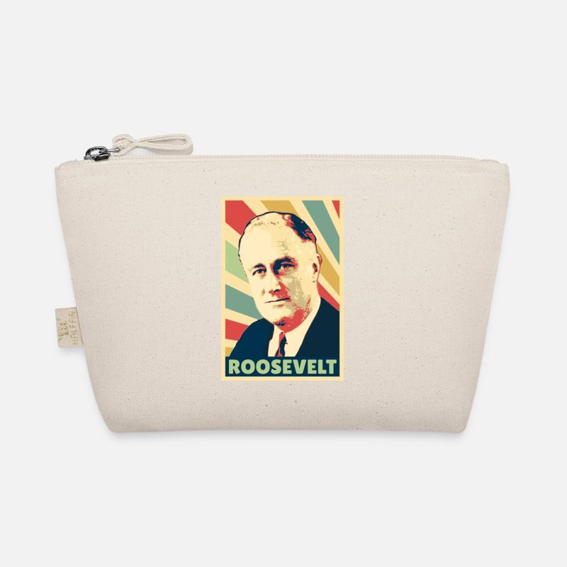Franklin D. Roosevelt Vintage Farben Bio-Täschchen