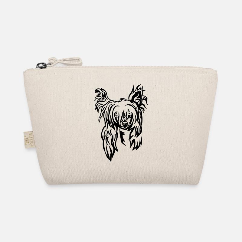 Chinese Crested Kopf Bio-Täschchen