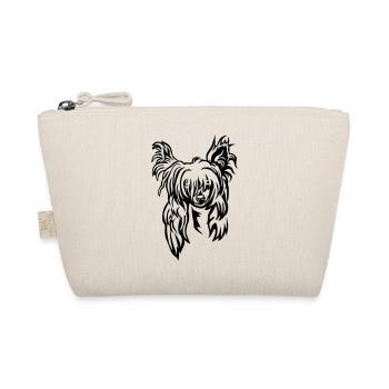 Chinese Crested Kopf - Bio-Täschchen - Natur - Vorne
