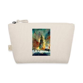 Aquarelle Ville de Noël - Trousse biologique - nature - Devant