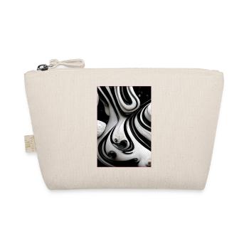 Black and White Liquids - Bio-Täschchen - Natur - Vorne