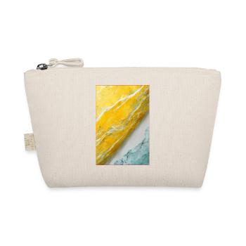 Abstract 4d Pastel Yellow - Bio-Täschchen - Natur - Vorne