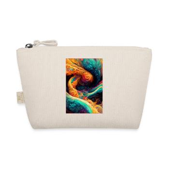 Psychedelic Abstrakt - Bio-Täschchen - Natur - Vorne