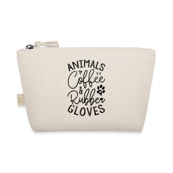 Animals Coffee And Rubber Gloves - Organic Pouch - nature - Front