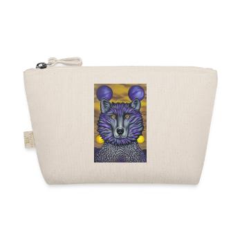 Wolf with moon - Organic Pouch - nature - Front