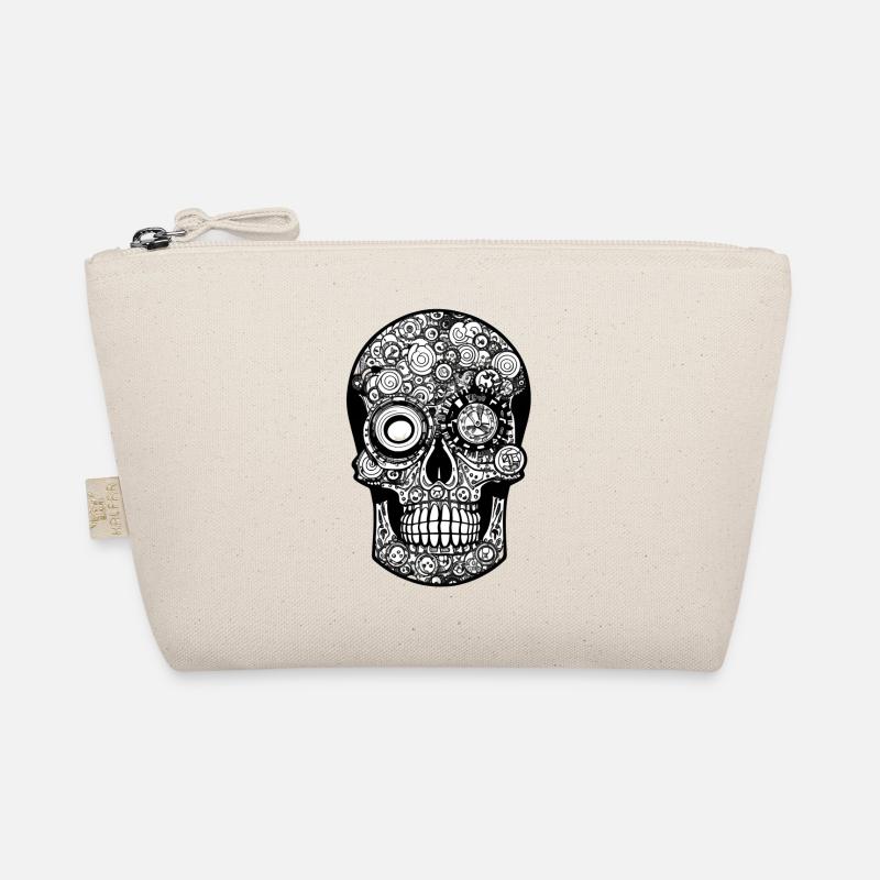 Steampunk Crazy Skull Future Fantasy Design Bio-Täschchen
