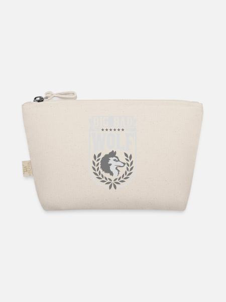 big bad wolf quote - Organic Pouch - nature - Front