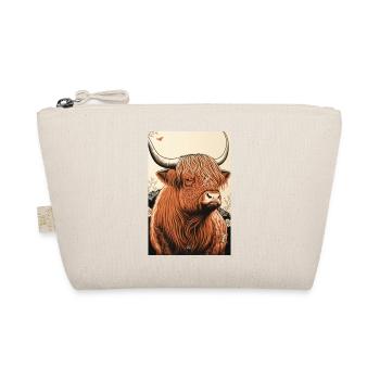 Highland cattle ukiyo - Organic Pouch - nature - Front
