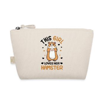 This Girls loves Hamsters Animal Owner Pets Lover - Bio-Täschchen - Natur - Vorne